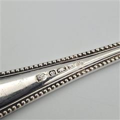 Antique Pre 1897 John Sherwood & Sons Silver Plated Salt/Sugar Spoon BEAVER MARK